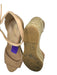 Stuart Weitzman Shoe Size 8.5 Nude & Cream Leather Espadrille Wedge Sandals Nude & Cream / 8.5