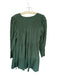 Pomander Place Size M Olive Green Cotton Long Balloon Sleeve V Neck Dress Olive Green / M