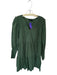Pomander Place Size M Olive Green Cotton Long Balloon Sleeve V Neck Dress Olive Green / M