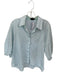 Alice & Olivia Size Est M Light blue & white Cotton Blend Striped Top Light blue & white / Est M