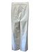 Chloe Size L / 42 Cream White Silk Textured Wide Leg Zip & Hook Pants Cream White / L / 42