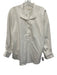 Ann Mashburn Size M White Cotton Long Sleeve Half Button Collar Top White / M