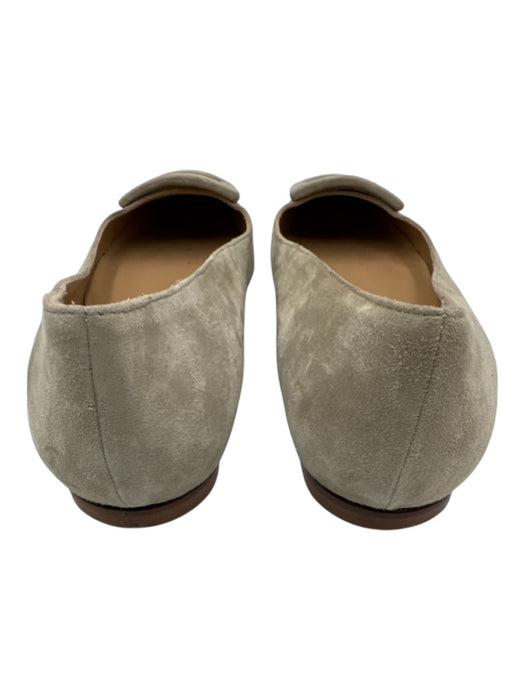 Ann Mashburn Shoe Size 39 Light Gray Suede Square Toe Rectangle Flats Light Gray / 39