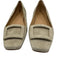 Ann Mashburn Shoe Size 39 Light Gray Suede Square Toe Rectangle Flats Light Gray / 39