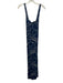 Love Moschino Size 10 Dark Blue & White Viscose Sleeveless Rope print Midi Dress Dark Blue & White / 10