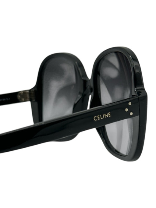 Celine Black Acetate Oversize Tinted Square Sunglasses Black