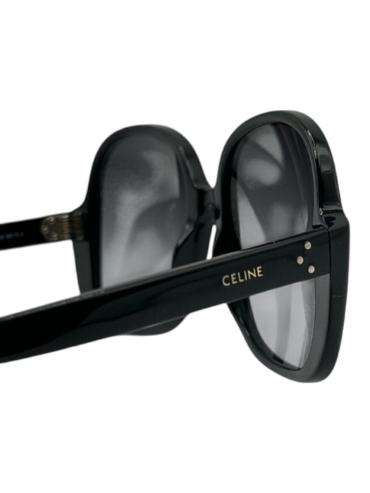 Celine Black Acetate Oversize Tinted Square Sunglasses Black