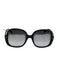Celine Black Acetate Oversize Tinted Square Sunglasses Black