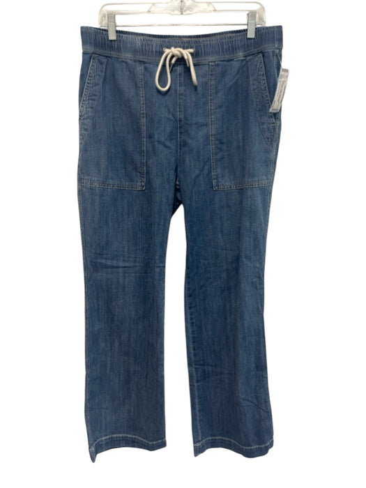 Standard James Perse Size 3 Dark Wash Cotton Elastic Waist Drawstring Pants Dark Wash / 3