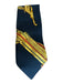 Hermes Navy & Gold Silk Abstract Men's Ties Navy & Gold