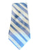 Valentino Light Blue & White Silk Striped Men's Ties Light Blue & White