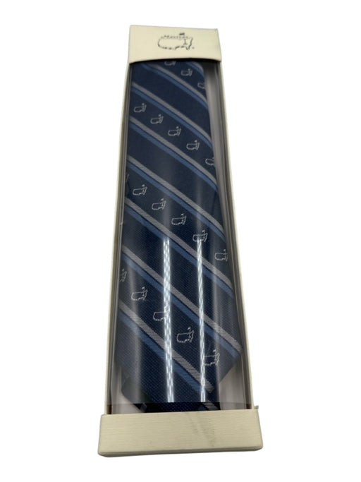 Masters New Blue Silk Striped Men's Tie Blue
