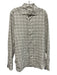 Giannetto Size L Beige & Gray Cotton Plaid Flannel Button up Long Sleeve Shirt Beige & Gray / L