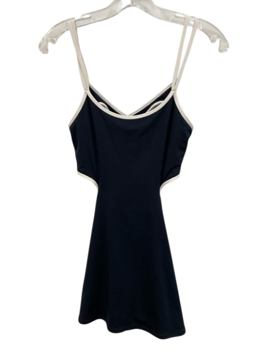 Free People Movement Size Small black and white Polyester Criss Cross Back Dress black and white / Small