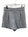 The Femm Size Medium Light Blue Polyester Mid Rise Clasp Close Shorts Light Blue / Medium