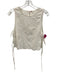 Free People Size XS White Polyester Embroidered Floral Tie Sides Sleeveless Top White / XS