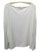 All Saints Size M White Cotton Long Sleeve Solid Boat Neck Top White / M