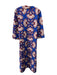 Elizabeth James the Label Size M Blue, Cream, Red Cotton Long Sleeve Maxi Dress Blue, Cream, Red / M