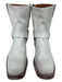 Frye Shoe Size 9.5 White Leather Upper Square Toe Solid O Ring Booties White / 9.5