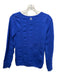 Tory Sport Size M Blue & White Rayon Blend Zig Zag Perforated Long Sleeve Top Blue & White / M