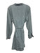 Spartina 449 Size M Light Blue Cotton Long Sleeve Button Front Tie Waist Dress Light Blue / M
