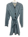 Spartina 449 Size M Light Blue Cotton Long Sleeve Button Front Tie Waist Dress Light Blue / M