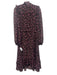 julia jordan Size 6 black & floral Polyester Floral Zip Close Long Sleeve Dress black & floral / 6