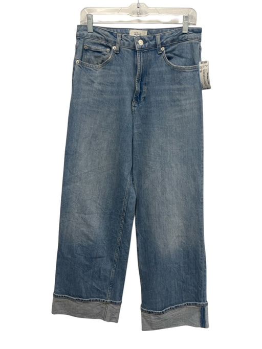 Rails Size 29 Blue Wash Cotton Blend Zip & Button High Rise Wide Leg Jeans Blue Wash / 29