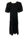 Madewell Size 6 Black Cotton Shirred Short Puff Sleeve Maxi Dress Black / 6