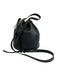 Furla Black Leather Gold Tone Hardware Drawstring Top Multiple Straps Bag Black