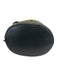 Furla Black Leather Gold Tone Hardware Drawstring Top Multiple Straps Bag Black