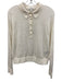 Banana Republic Size S Cream White Linen Blend Thin Knit Long Sleeve Sweater Cream White / S