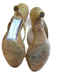 Schutz Shoe Size 8 Tan Cork open toe 3 Strap Open Heel Kitten Heel Shoes Tan / 8