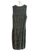Missoni Size 42 Green Polyamide Sleeveless Abstract Print gold accent Dress Green / 42