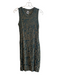 Missoni Size 42 Green Polyamide Sleeveless Abstract Print gold accent Dress Green / 42
