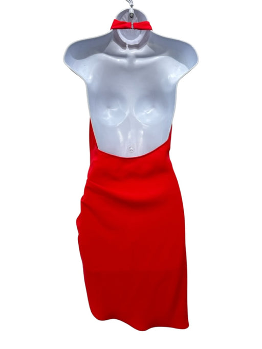 Amanda Uprichard Size S Red Polyester Sleeveless Open Back Dress Red / S
