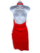 Amanda Uprichard Size S Red Polyester Sleeveless Open Back Dress Red / S