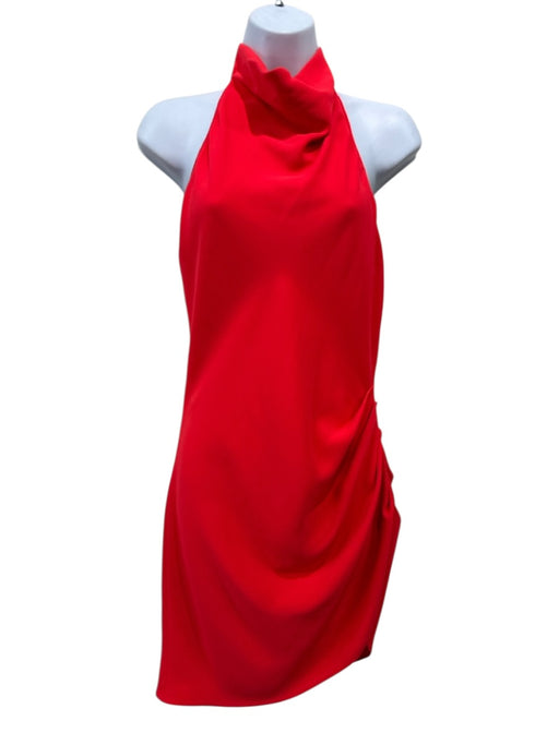 Amanda Uprichard Size S Red Polyester Sleeveless Open Back Dress Red / S