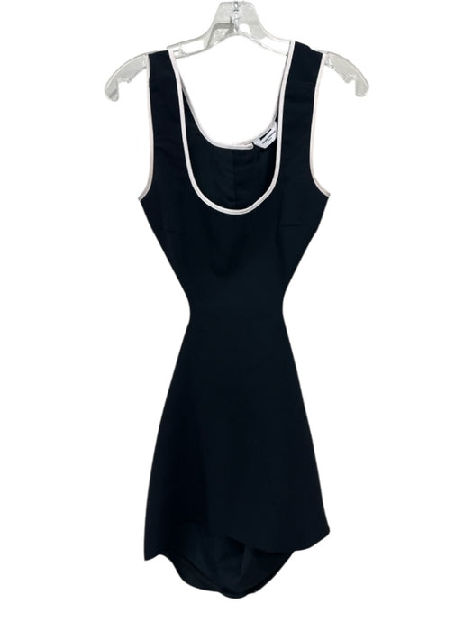 Amanda Uprichard Size S Black & White Polyester Sleeveless Side Cut Outs Dress Black & White / S