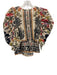 Farm Rio Size XS Orange, Black, White Cotton Short Puff Sleeve Top Orange, Black, White / XS