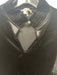 Tyler Boe Size XS Black Polyester Velvet Long Puff Sleeve Mock Neck Midi Dress Black / XS