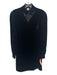 Tyler Boe Size XS Black Polyester Velvet Long Puff Sleeve Mock Neck Midi Dress Black / XS