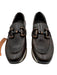 Softwaves Shoe Size 36 Dark Brown & Multi Leather Horsebit Stripe Loafers Dark Brown & Multi / 36