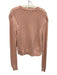 Varley Size XS Light Pink Cotton Long Sleeve Loose Knit Side Zip Sweater Light Pink / XS