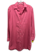 Frank & Eileen Size M Rose Pink Cotton Collared Long Sleeve Button Front Dress Rose Pink / M