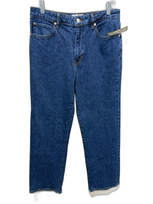 Frame Size 29 Dark Wash Cotton Blend Denim High Waist Button & Zip Fly Jeans Dark Wash / 29