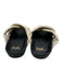 Beek Shoe Size 9 Cream White & Black Leather Upper Criss Cross Slide Sandals Cream White & Black / 9