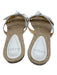 Alexandre Birman Shoe Size 40 White & Beige Leather Upper Knot Detail Sandals White & Beige / 40