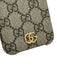 Gucci Beige & Brown Coated Canvas Guccissima GG Logo Gold Tone Accent Phone Case Beige & Brown