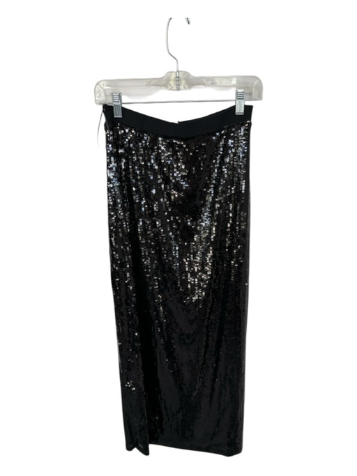 Olivia by Livro Size S Black Sequin High Waist Maxi Skirt Black / S